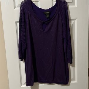 Purple glitter sweater